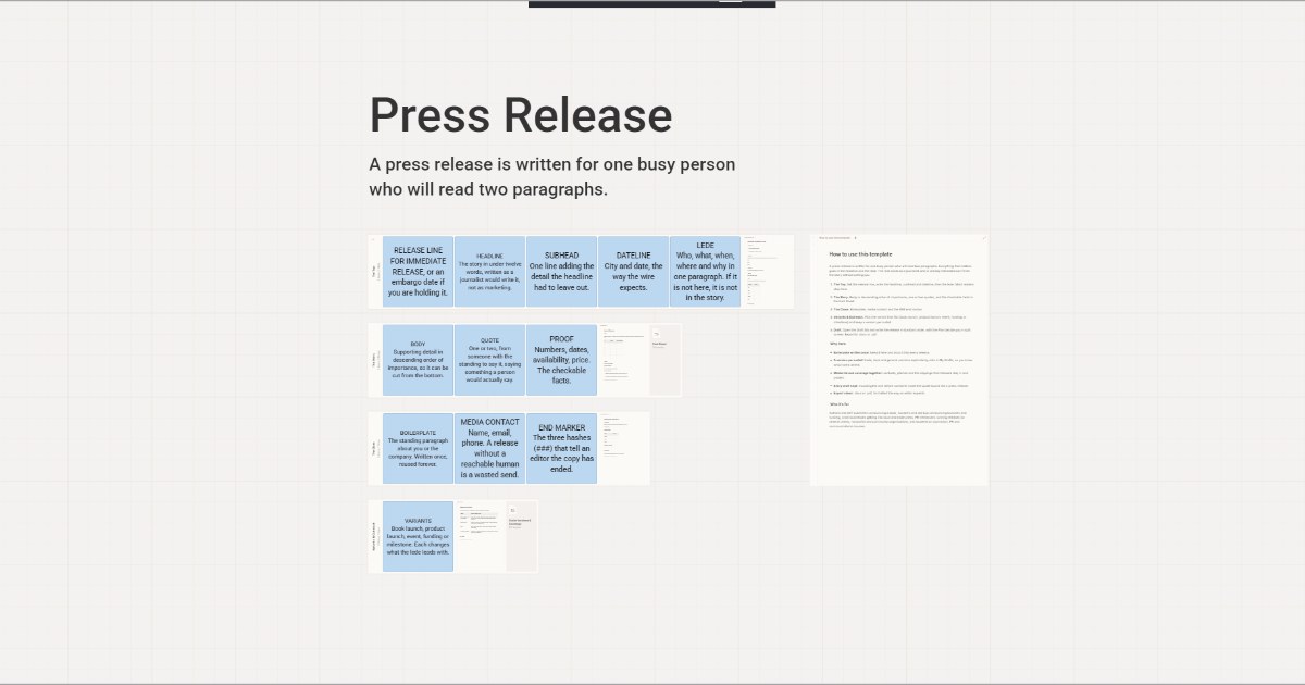 Press release board preview
